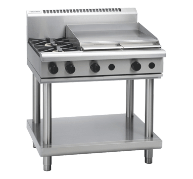 Waldorf 800 Series RNL8606G-LS - 900mm Gas Cooktop Low Back Version  Leg Stand