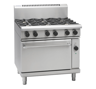 Waldorf 800 Series RNL8610GEC - 900mm Gas Range Electric Convection Oven Low Back Version