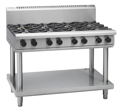 Waldorf 800 Series RNL8806G-LS - 1200mm Gas Cooktop Low Back Version  Leg Stand