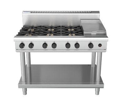 Waldorf 800 Series RN8803G-LS - 1200mm Gas Cooktop  Leg Stand