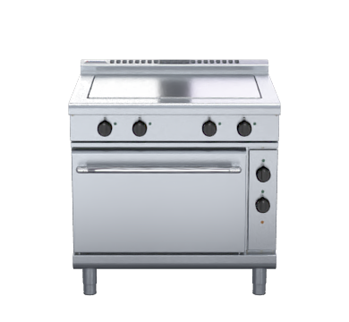 Waldorf 800 Series RNL8114E - 900mm Electric Solid Top Static Oven Range Low Back Version
