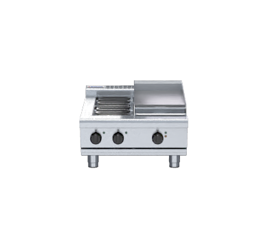 Waldorf 800 Series RNL8403E-B - 600mm Electric Cooktop Low Back Version  Bench Model