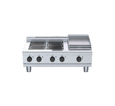 Waldorf 800 Series RNL8603E-B - 900mm Electric Cooktop Low Back Version  Bench Model