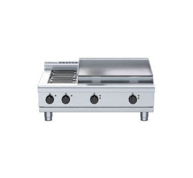 Waldorf 800 Series RNL8606E-B - 900mm Electric Cooktop Low Back Version  Bench Model