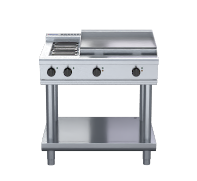 Waldorf 800 Series RNL8606E-LS - 900mm Electric Cooktop Low Back Version  Leg Stand