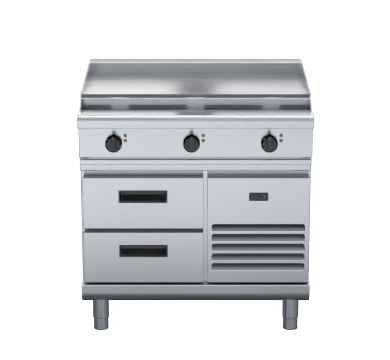 Waldorf 800 Series RNL8609E-RB - 900mm Electric Cooktop Low Back Version  Refrigerated Base