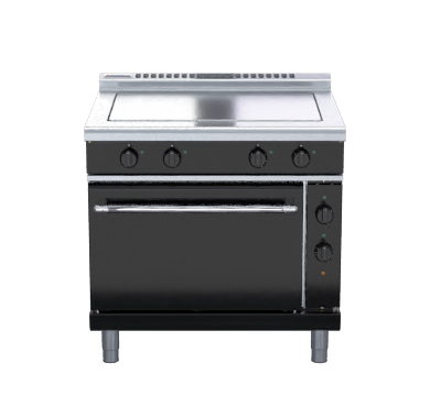 Waldorf bold RNLB8114EC - 900mm Electric Solid Top Convection Oven Range Low Back Version