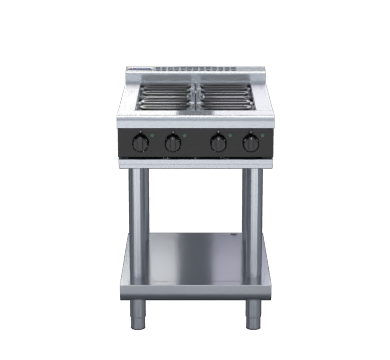 Waldorf Bold RNLB8400E-LS - 600mm Electric Cooktop Low Back Version - Leg Stand