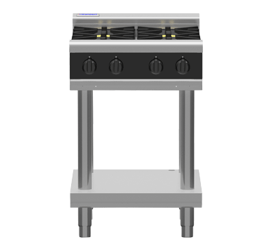 Waldorf Bold RNB8406G-LS - 600mm Gas Cooktop - Leg Stand