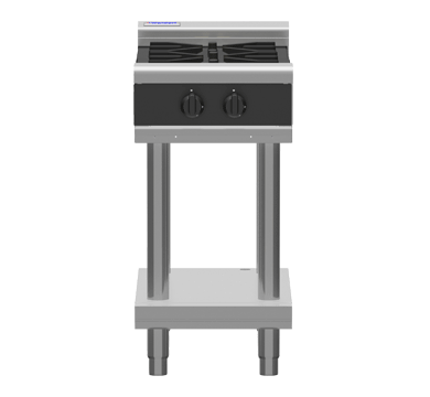 Waldorf Bold RNLB8450G-LS - 450mm Gas Cooktop Low Back Version - Leg Stand