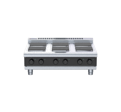 Waldorf Bold RNLB8600SE-B - 900mm Electric Cooktop Sealed Hobs  Low Back Version - Bench Model