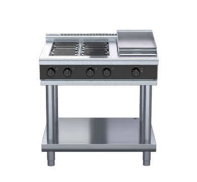 Waldorf Bold RNLB8603E-LS - 900mm Electric Cooktop Low Back Version - Leg Stand