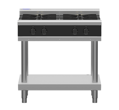 Waldorf Bold RNLB8900G-LS - 900mm Gas Cooktop Low Back Version - Leg Stand
