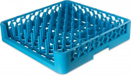 ROP14 OptiClean™ OptiClean™ Blue Open Side All Purpose Peg Dish Rack 500mm x 500mm x 102mm. Peg Height: 76mm Space Between Peg: 45mm