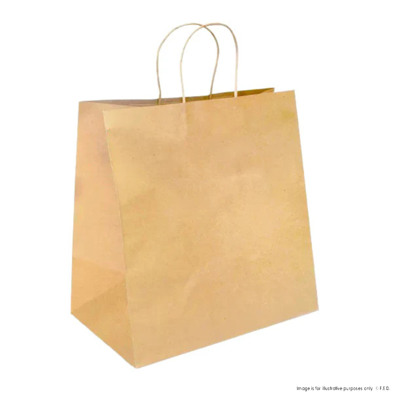 PakMax Jumbo Twist Handle Kraft Paper Bags - RPRR-120-J