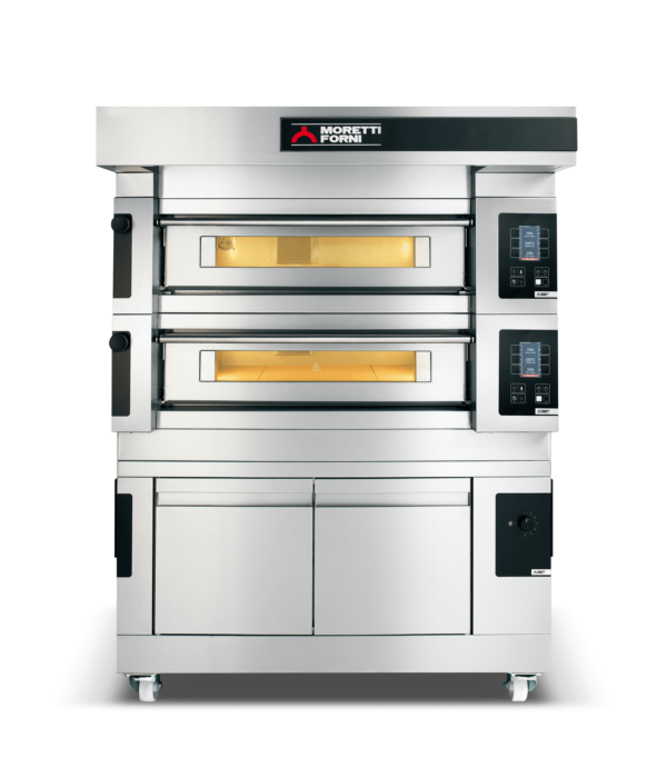 Moretti Forni S100E-2-L Serie S Double Deck Oven on Prover