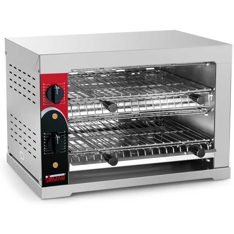 Sirman Tostone Electric 12 slice twin level open toaster | Salamander Grill - 30130052