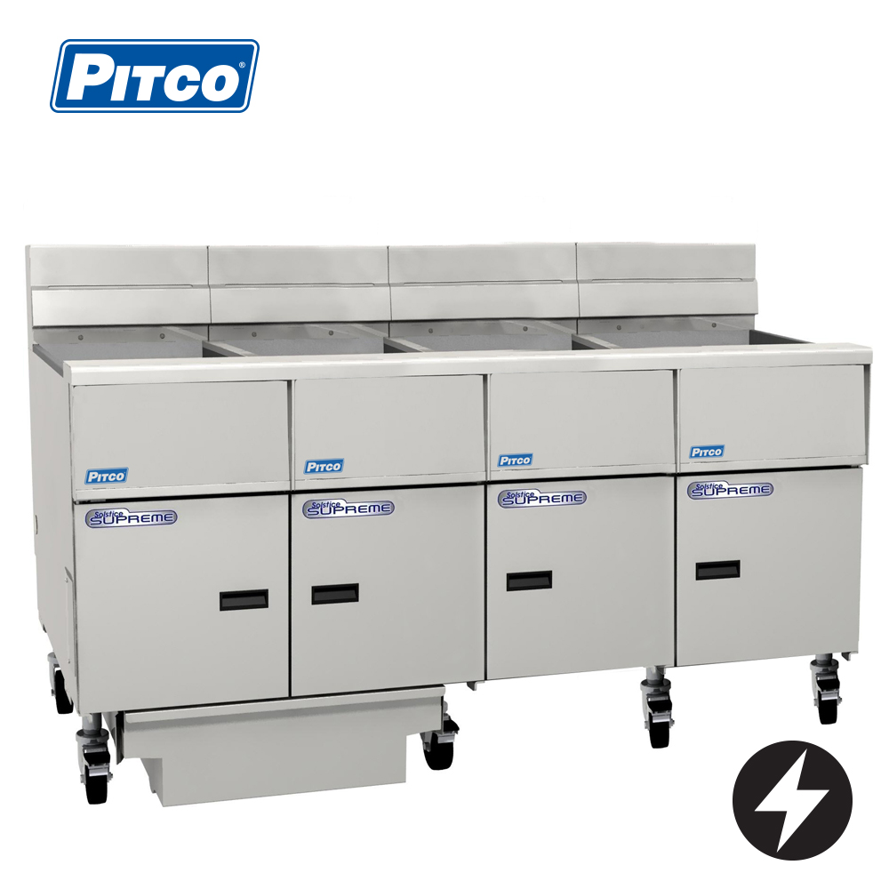 Pitco SE14-4/FD Electric Solstice Fryer with filtration