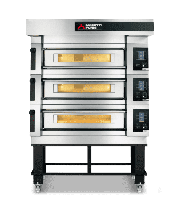 Moretti Forni – Serie S – Triple Deck Baking Oven on Stand – COMP S120E/3A/S