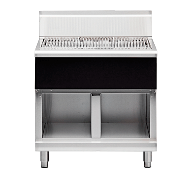 Waldorf Bold SFB8900-CB - 900mm Solid Fuel Grill - 215mm Splashback Version - Cabinet Base