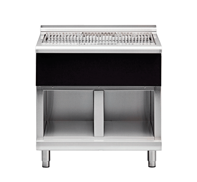 Waldorf Bold SFLB8900-CB - 900mm Solid Fuel Grill - Low Back Version - Cabinet Base