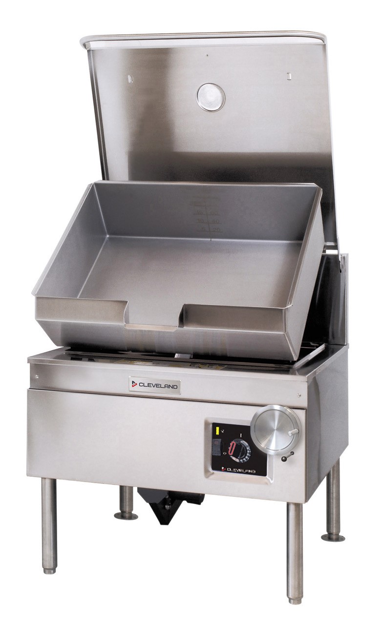SGL40TR-PT2-LP - Cleveland Gas Tilting Bratt Pan 150L with Power Tilt and Manual Overide. Propane