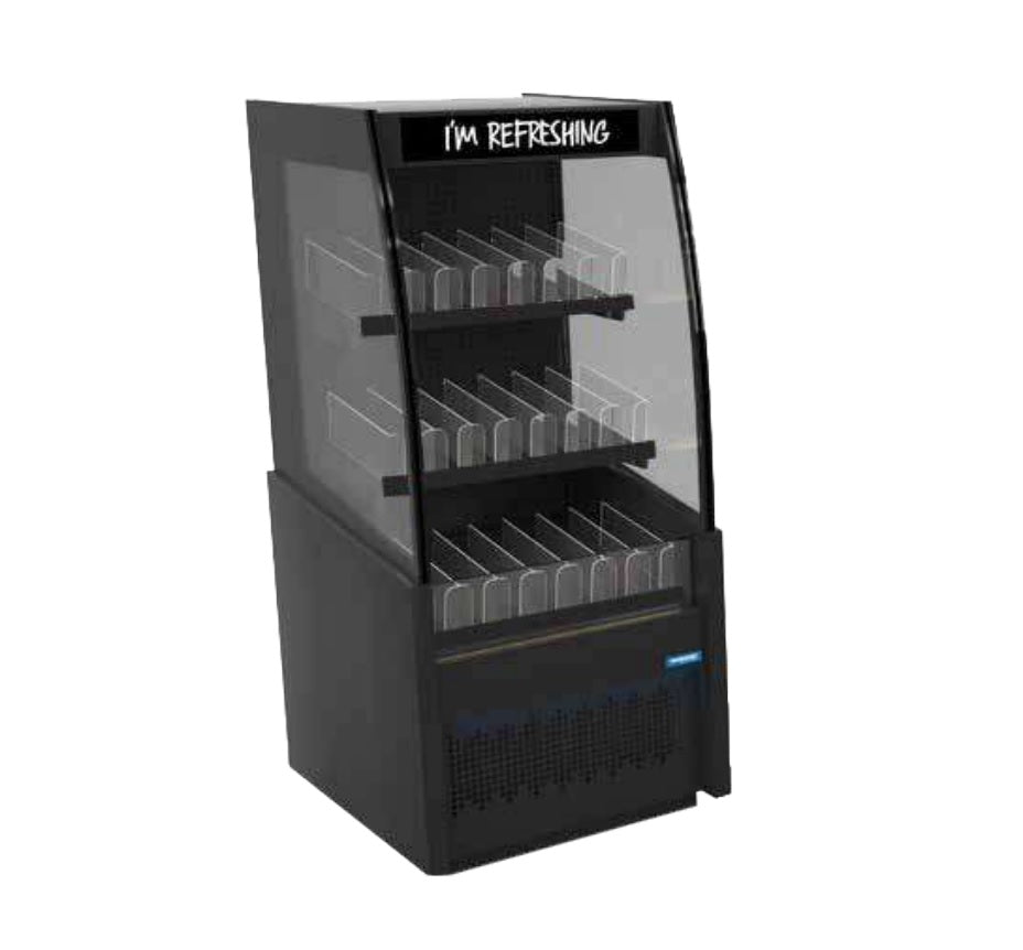 Hussmann Black Inside/Out R290 Multi Deck Glass Walls - SGN141S