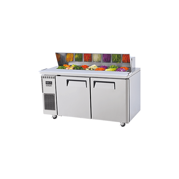 Skipio SHR15-2 Salad Prep Table 2 Doors With Hood Lid