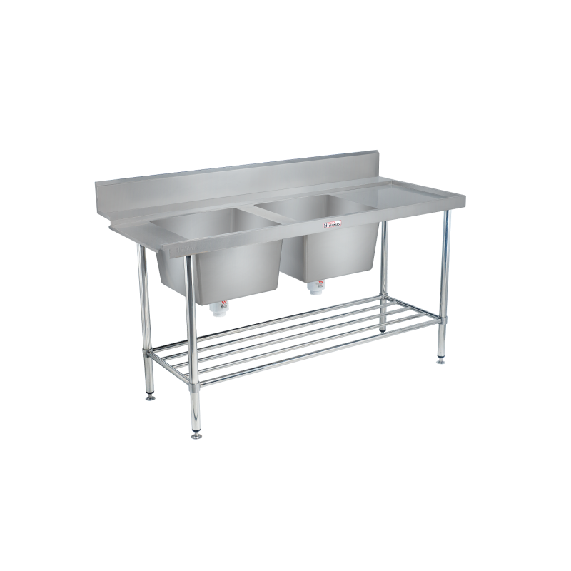 Simply Stainless SS09.1800DBR Dishwasher Sink 600 Series - 1800mm Wide - Right Hand Inlet 3 x baskets wide