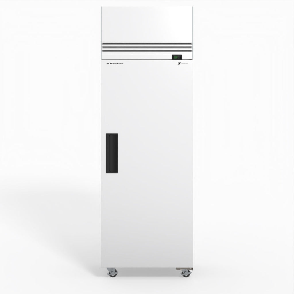 Skope SKFT650NS-A 1 Solid Door Upright Display or Storage Freezer WHITE