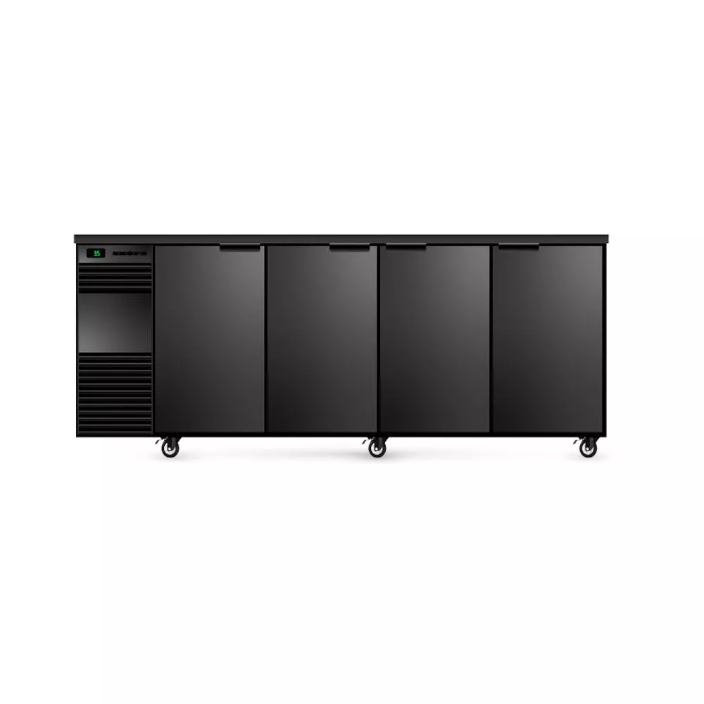 Skope BB.4.SSW BackBar 4 Solid Swing Door - BLACK