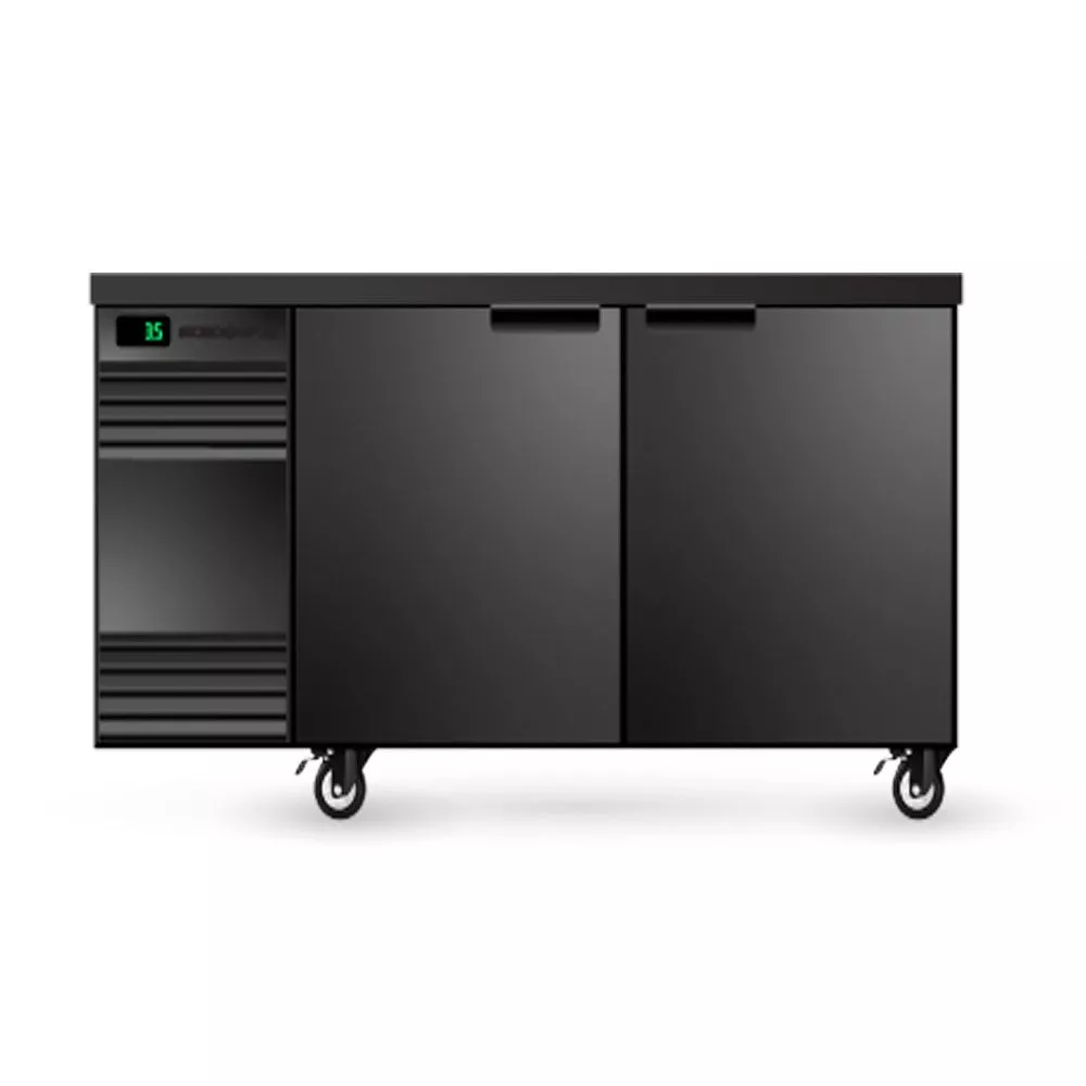 Skope CL.2.SSW BackBar 2 Solid Swing Door CounterLine - BLACK