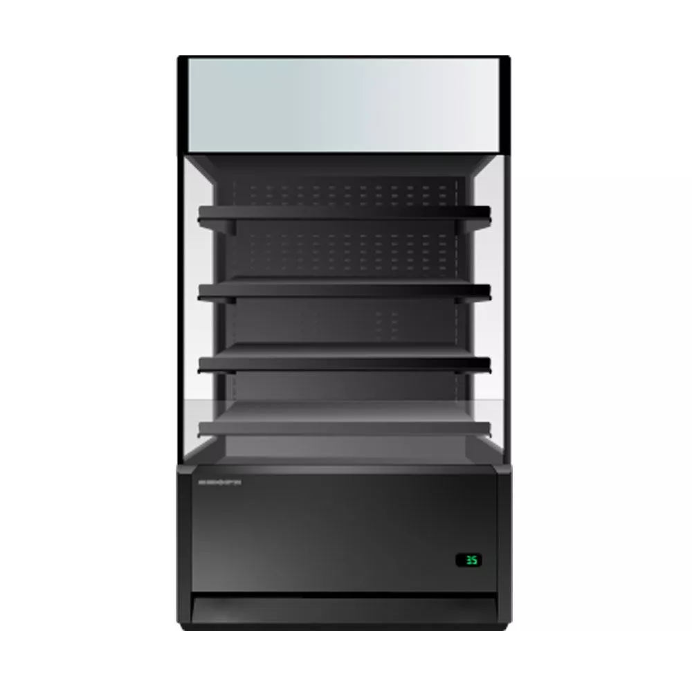 Skope OD1100N.HS.FM Food Merchandising Open Deck Fridge - 1071 Litres - BLACK
