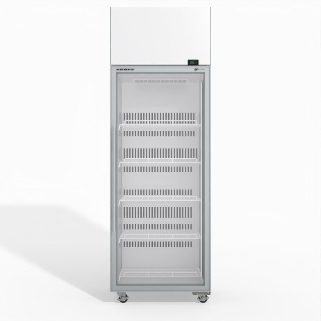 Skope TME650N-A 1 Glass Door Display or Storage Fridge WHITE