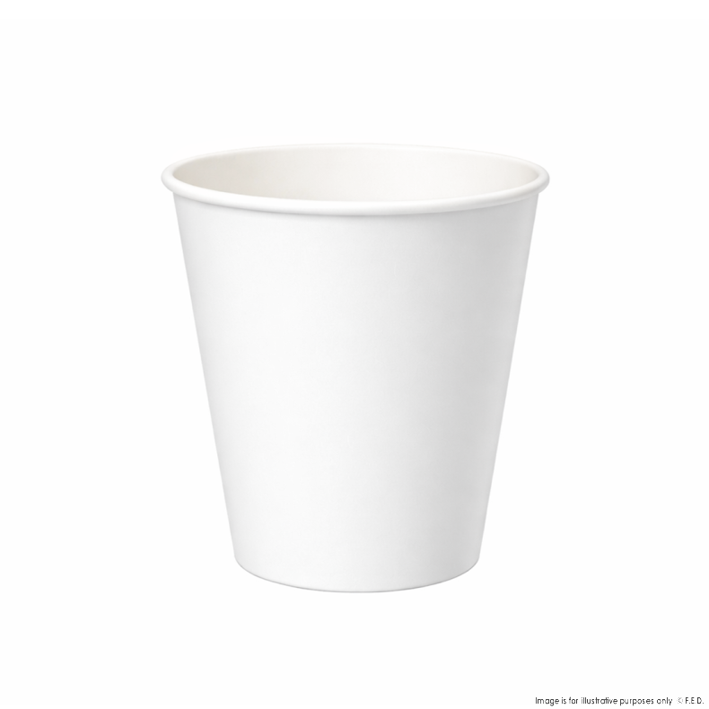 PakMax White 4oz Single Layer Hot Paper Cup - SLHPC-63-4W