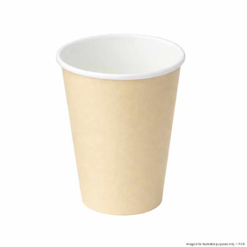 PakMax KRAFT 8oz 90mm Single Layer Hot Paper Cup - SLHPC-90-8K