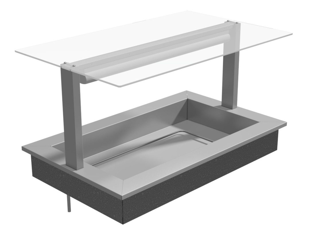 Festive SB21 Somerset Bain Marie 2130mm L Planar Canopy - 6 Pan