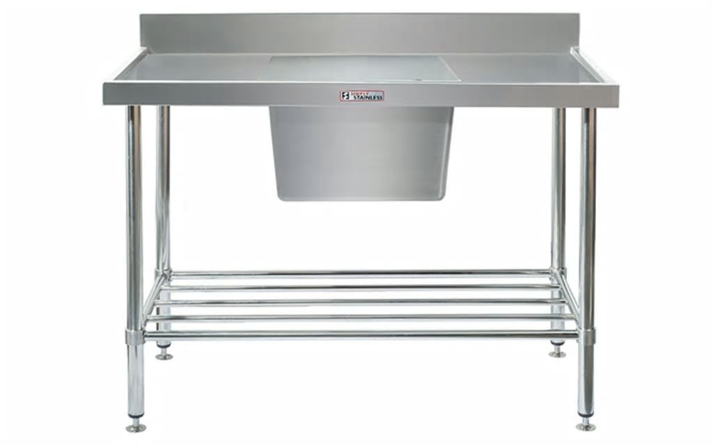 Simply Stainless Sink Bench with Splashback SS05.0600