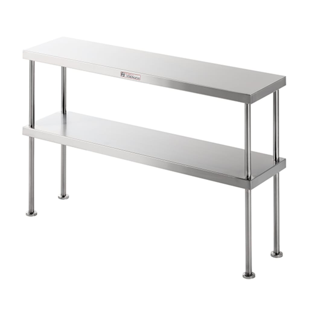 Simply Stainless 600mm wide Double Bench Over Shelf SS13.0600
