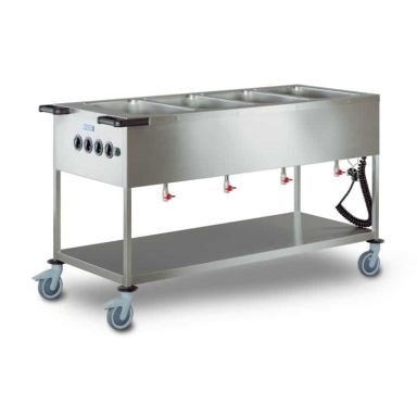 SPA-EB-4 - Hupfer SPAEB-4 Mobile Heated Bain Marie 4 x GN 1.1