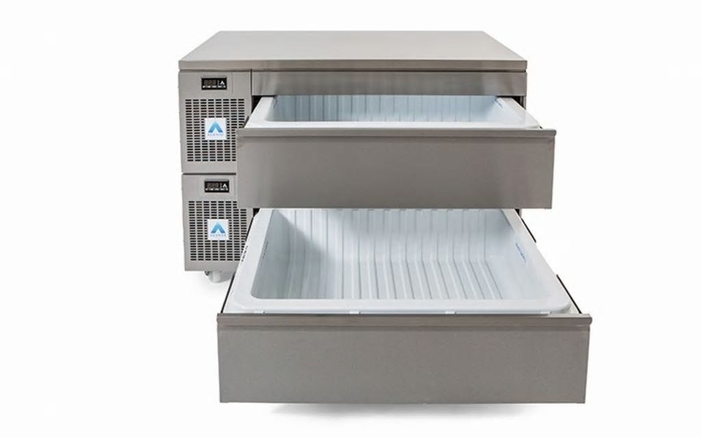 Adande Double Slimline Dual Temperature Drawers VNS2.CT