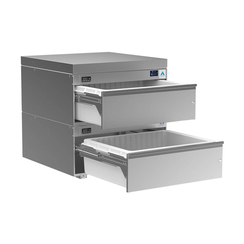 Adande Double Dual Temperature Drawers - 895mm Height