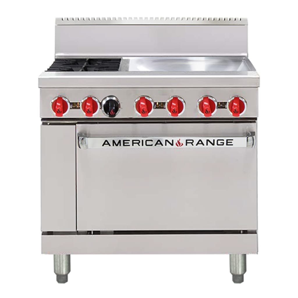American Range 36" Oven Range AAR.2B.24G