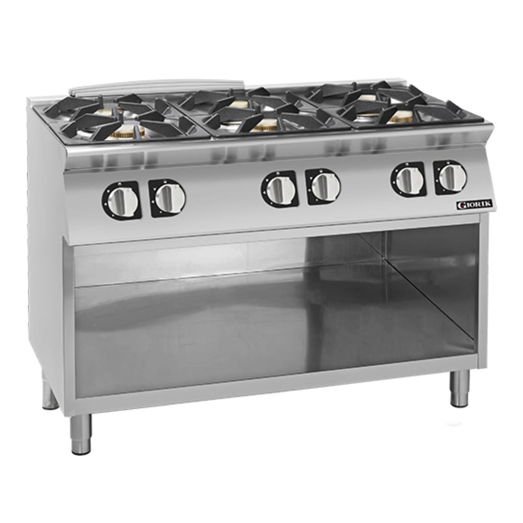Giorik 700 Series 6 Burner Gas Boiling Top on Open Base CG760GT