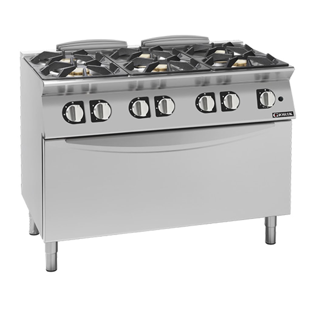 Giorik 900 Series 6 Burner Gas Range on MAXI Gas Oven CG960HT
