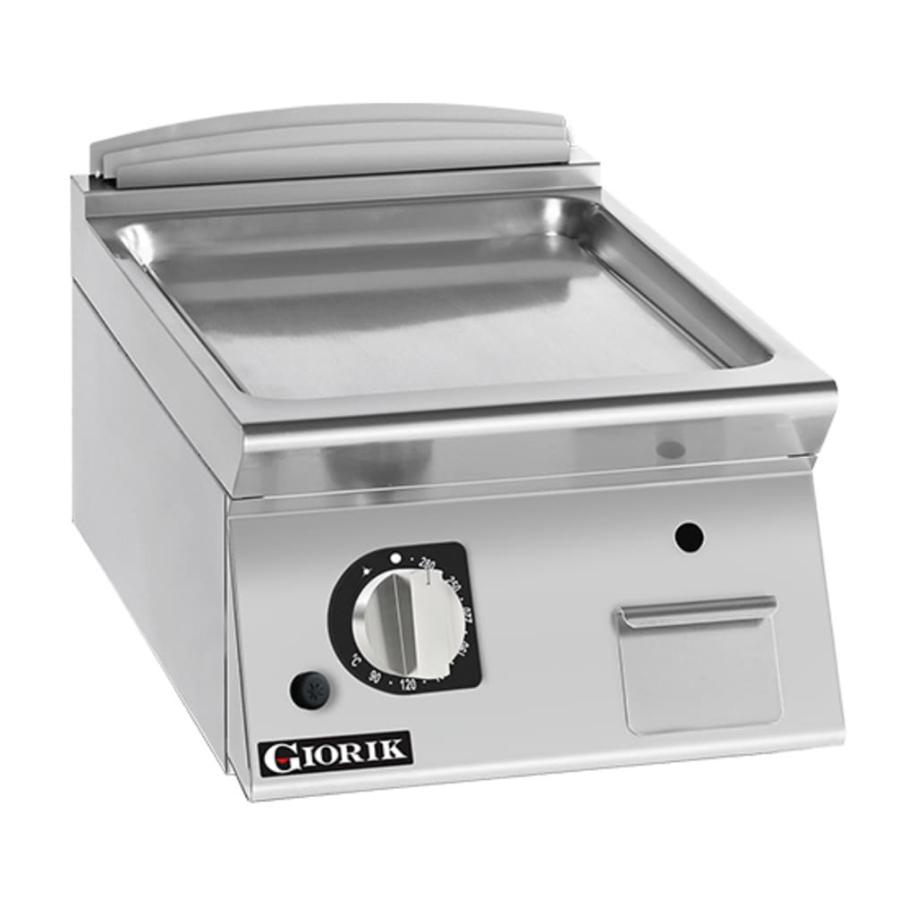 Giorik 700 Series 400mm wide Smooth Satin Satin Chrome Gas Frytop FLG72TCRXT