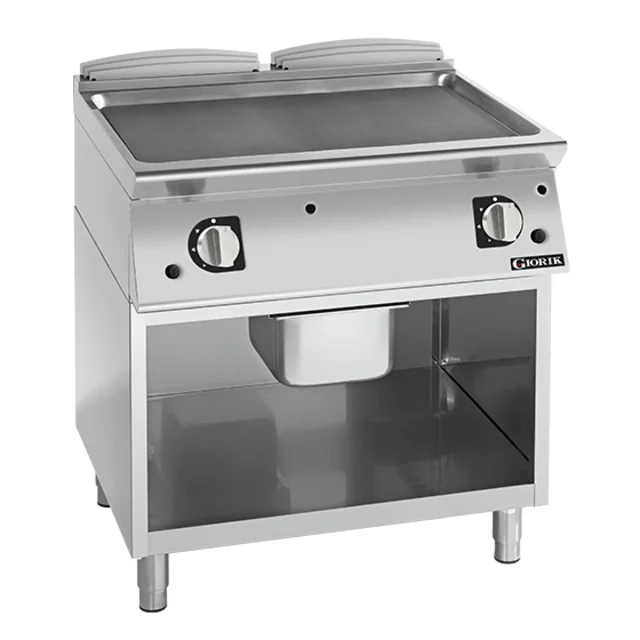 Giorik FLG941GFT 900 Series - Gas Frytop on Open Base - 800mm Smooth Mild Steel Plate