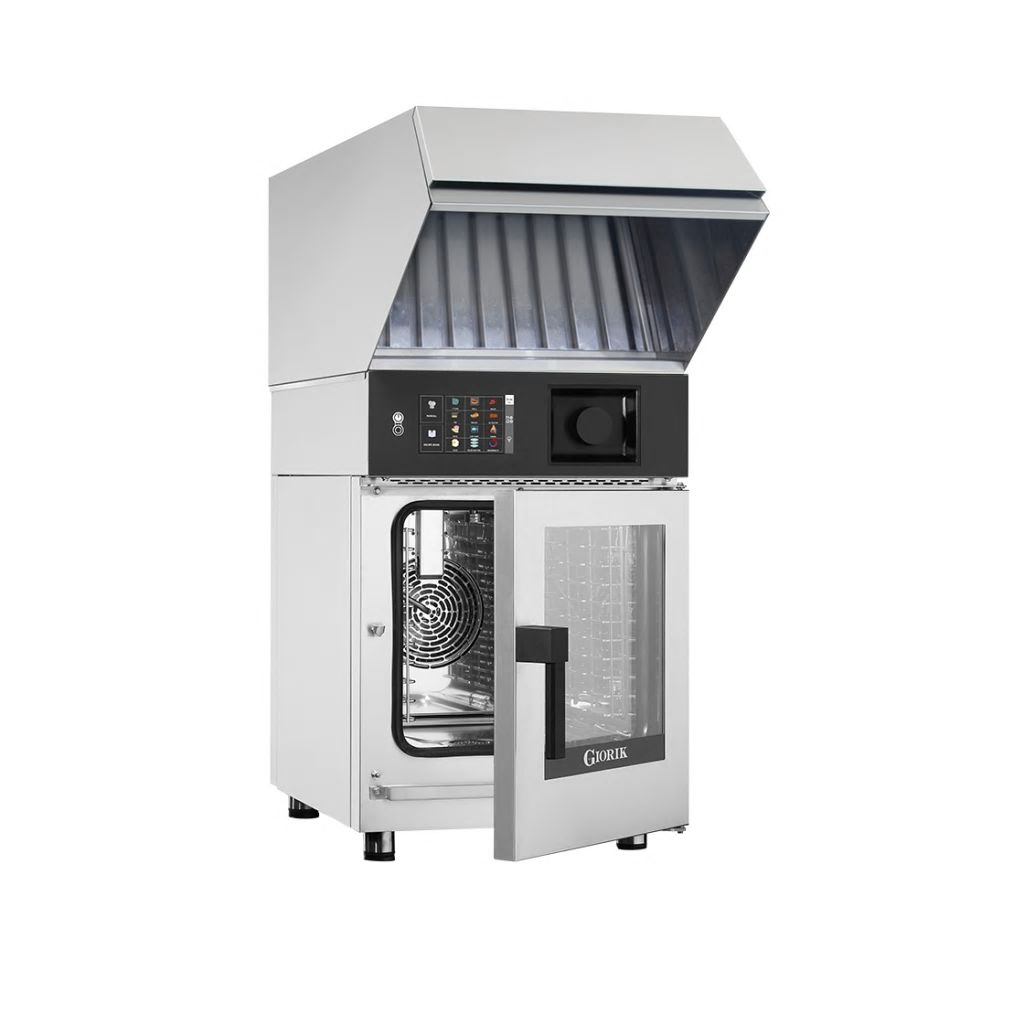 Giorik Kore Boiler Electric Combi Oven & Ventless Hood - 6 x 1/1GN KB061WT.RO.H