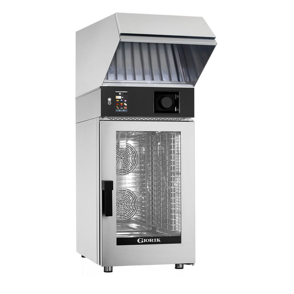 Giorik Mini Touch Injection Electric Combi Oven & Ventless Hood - 10 x 1/1GN KM101WT.SF.H