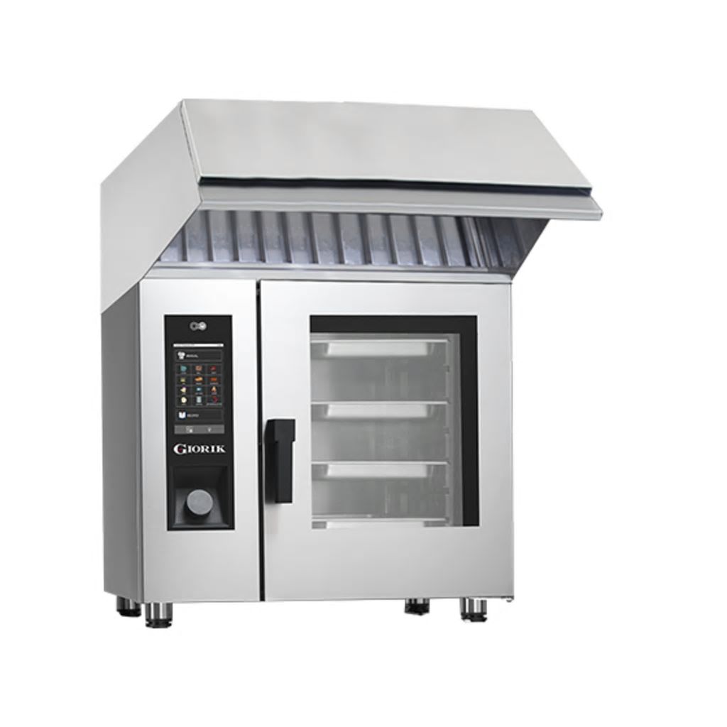 Giorik Steambox Evolution Boiler Electric Combi Oven & Ventless Hood - 6 x 1/1GN SEHE061WT.SF.H
